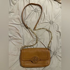 COPY Tory Burch Brown Amanda Crossbody